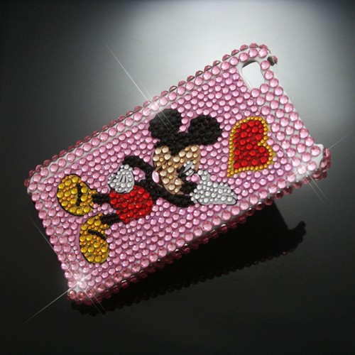 Mickey hard rhinestone - mickey, heart
